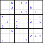 Судоку 9х9 #3065 трудный