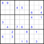 Судоку 9х9 #3066 трудный