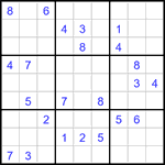 Судоку 9х9 #3068 трудный