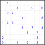 Судоку 9х9 #3026 очень трудный