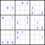 Судоку 9х9 #3027 очень трудный