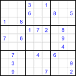 Судоку 9х9 #3033 очень трудный