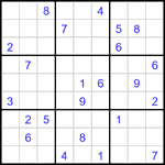 Судоку 9х9 #3034 очень трудный