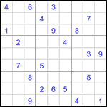 Судоку 9х9 #3035 очень трудный