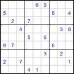 Судоку 9х9 #3036 очень трудный