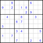 Судоку 9х9 #3038 очень трудный