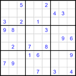 Судоку 9х9 #3041 очень трудный