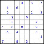 Судоку 9х9 #3044 очень трудный