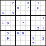 Судоку 9х9 #3061 очень трудный