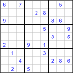 Судоку 9х9 #3063 очень трудный