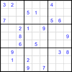 Судоку 9х9 #3065 очень трудный