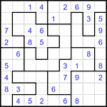 Судоку-пазл 9х9 #411 легкий