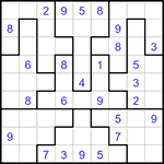 Судоку-пазл 9х9 #396 средний