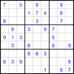 Судоку 9х9 #3101 легкий