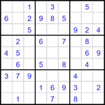 Судоку 9х9 #3103 легкий