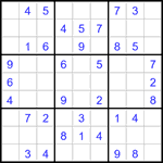 Судоку 9х9 #3105 легкий