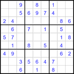 Судоку 9х9 #3107 легкий