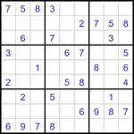 Судоку 9х9 #3109 легкий