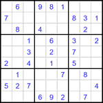 Судоку 9х9 #3111 легкий