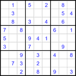 Судоку 9х9 #3115 легкий