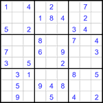 Судоку 9х9 #3117 легкий