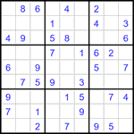 Судоку 9х9 #3118 легкий