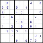 Судоку 9х9 #3119 легкий