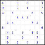 Судоку 9х9 #3120 легкий