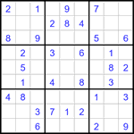 Судоку 9х9 #3121 легкий