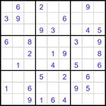 Судоку 9х9 #3126 легкий