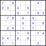 Судоку 9х9 #3130 легкий