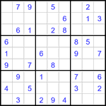 Судоку 9х9 #3132 легкий