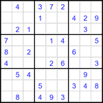 Судоку 9х9 #3135 легкий