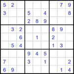 Судоку 9х9 #3136 легкий