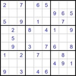 Судоку 9х9 #3140 легкий