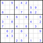 Судоку 9х9 #3141 легкий