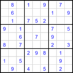 Судоку 9х9 #3142 легкий