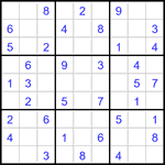 Судоку 9х9 #3144 легкий