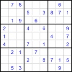 Судоку 9х9 #3145 легкий