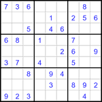 Судоку 9х9 #3148 легкий