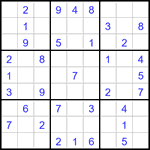 Судоку 9х9 #3150 легкий