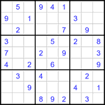 Судоку 9х9 #3072 средний