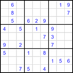 Судоку 9х9 #3073 средний