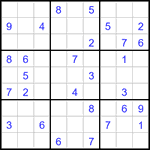 Судоку 9х9 #3074 средний