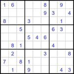 Судоку 9х9 #3081 средний