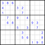 Судоку 9х9 #3082 средний