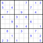 Судоку 9х9 #3083 средний