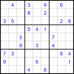 Судоку 9х9 #3084 средний