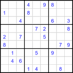 Судоку 9х9 #3085 средний