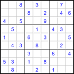 Судоку 9х9 #3086 средний